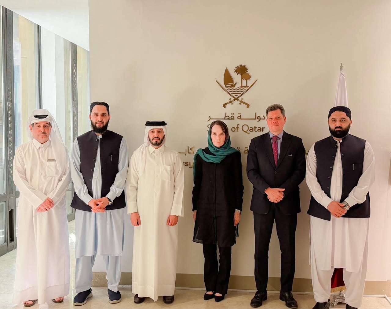 سفارت قطر نشستی با نمایندگان یوناما و طالبان برگزار کرد