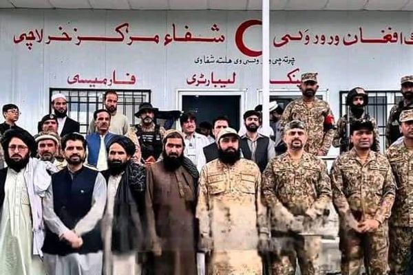 پر ډیورنډ کرښه خرلڅیو کې د طالبانو او پاکستان حکومت په ګډه همکارۍ یو روغتون جوړ شو