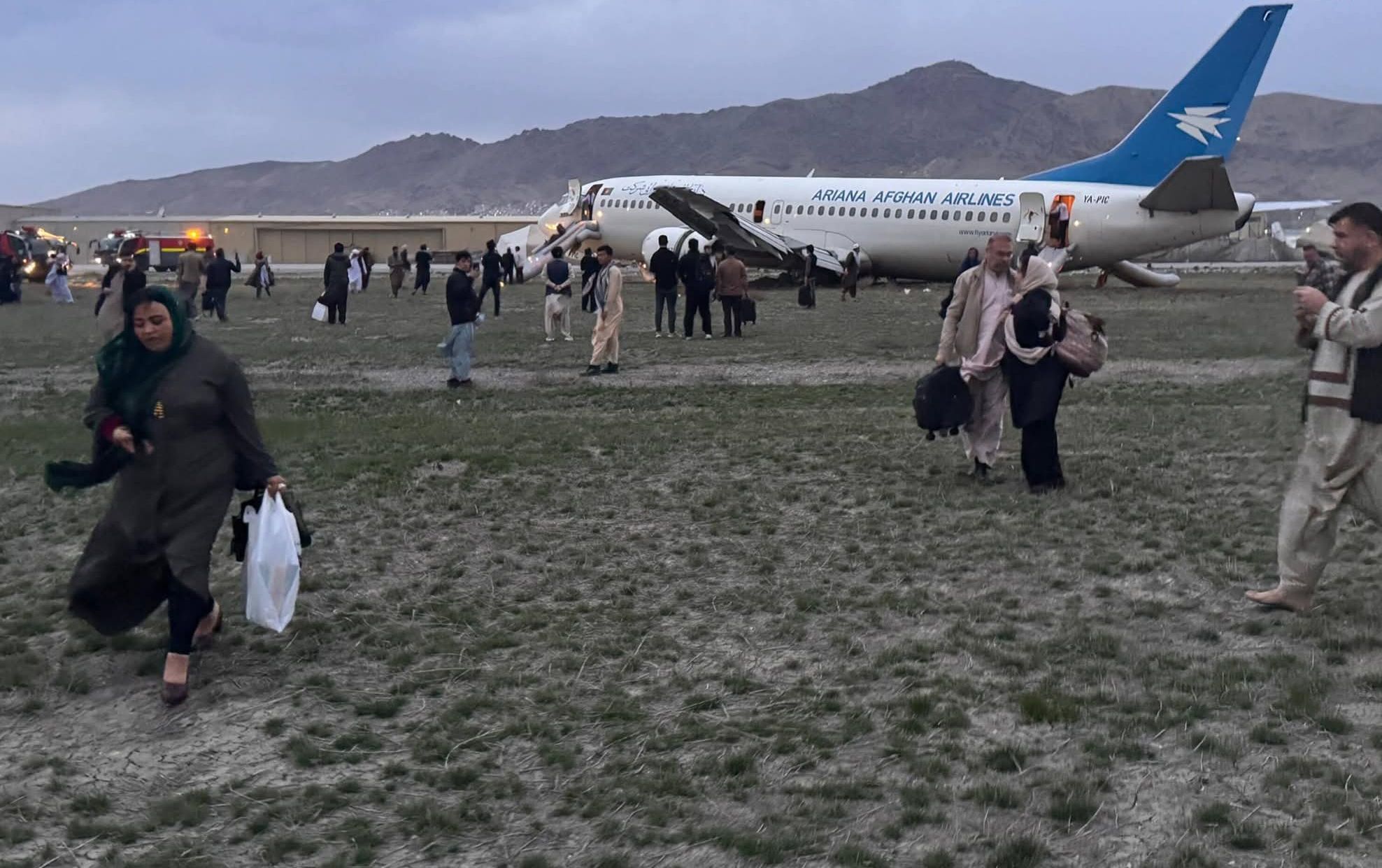 یک هواپیمای آریانا در میدان هوایی کابل از خط خارج شد