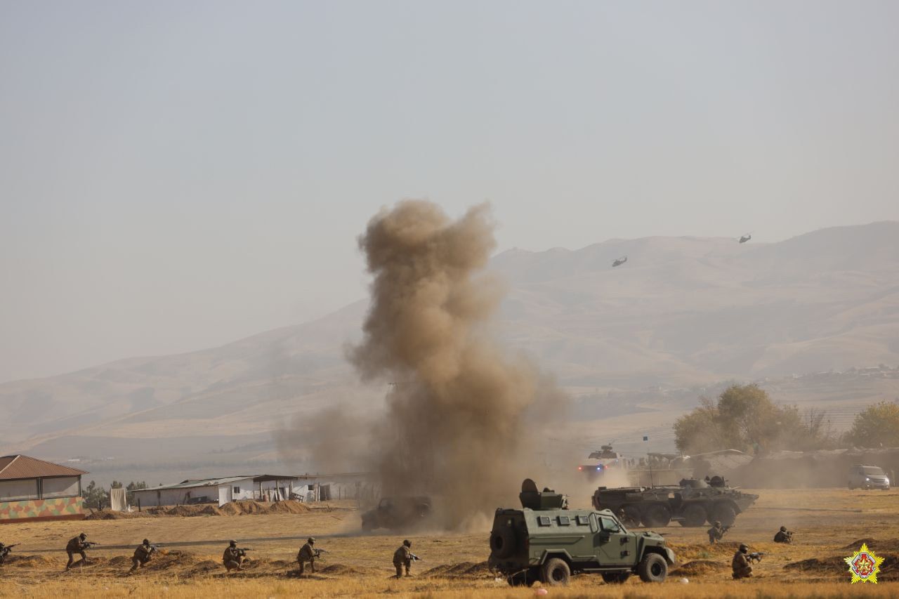 رزمایش نظامی سازمان پیمان امنیت جمعی در تاجیکستان