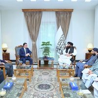 Tajik Delegation Holds Talks With Taliban Foreign Minister In Kabul