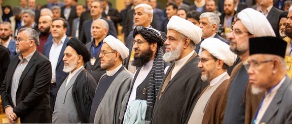 نماینده طالبان در همایش «مکتب نصرالله» در تهران شرکت کرد