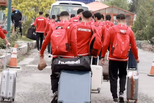 Afghanistan Football National Team Leave For Saudi Arabia Training Camp