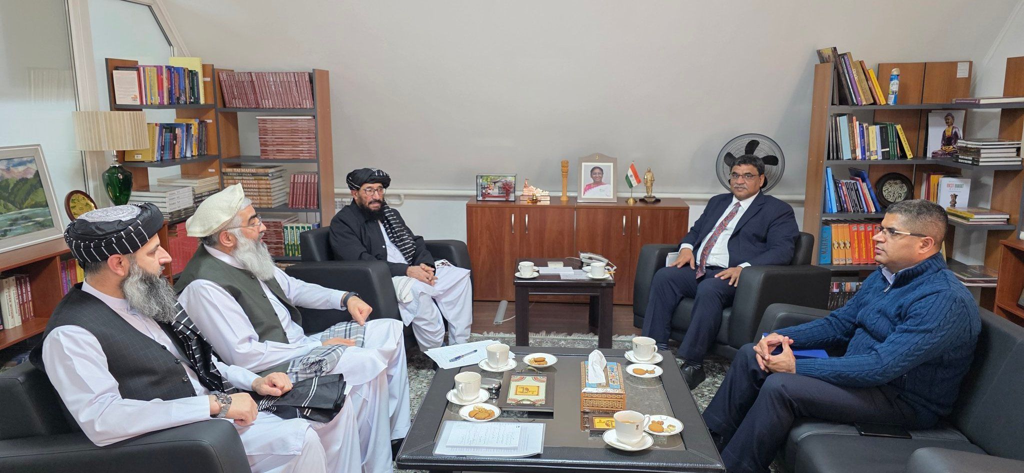 Taliban, Indian Envoys In Kyrgyzstan Discuss Expanding Cooperation