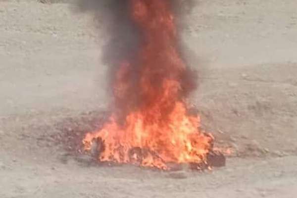طالبانو په ننګرهار کې د موسیقۍ لسګونه الات او وسایل وسوځول