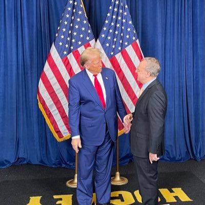 بشاره بحبح مع الرئیس الأميركي دونالد ترامب