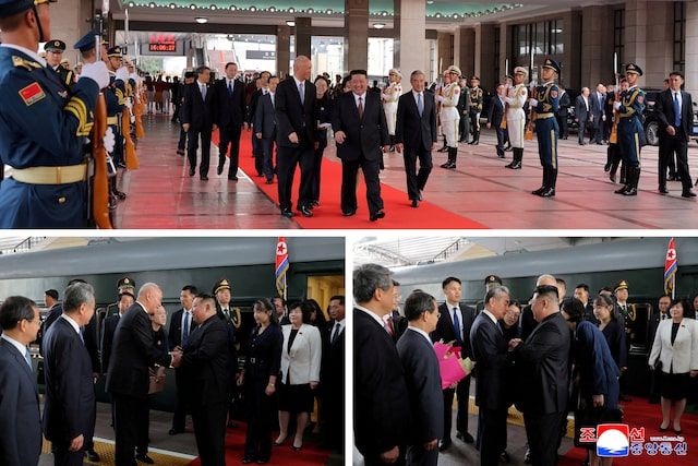 رهبر کوریای شمالی وارد بیجنگ شد