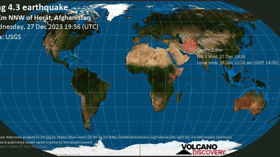 د افغانستان د هرات سربېره د ایران او ترکمنستان یو شمېر سیمې یو ځل بیا زلزلې ولړزولې
