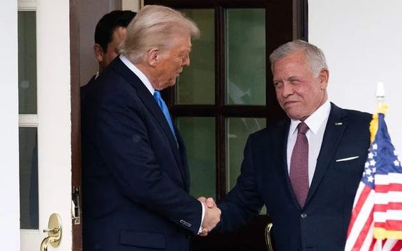 د اردن پاچا ملک عبدالله له ډونالډ ټرمپ سره په ناسته کې د فلسطین په اړه خبرې کړي