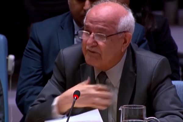 په ملګرو ملتونو کې د فلسطین استازي د غزې پر وضعیت وژړل