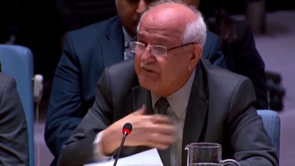 په ملګرو ملتونو کې د فلسطین استازي د غزې پر وضعیت وژړل