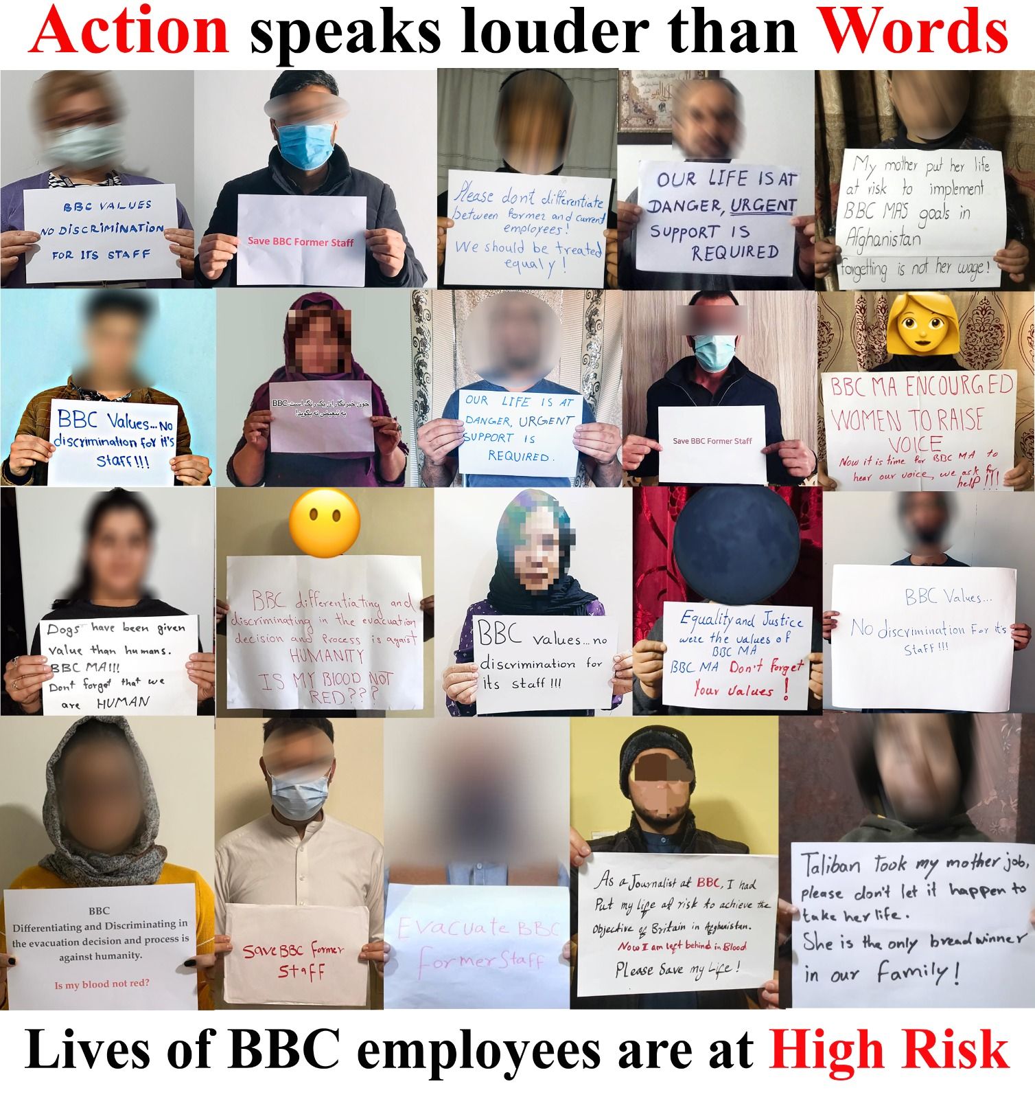 شماری از کارمندان سابق بی‌بی‌سی این رسانه را به «رفتار دوگانه» متهم کردند