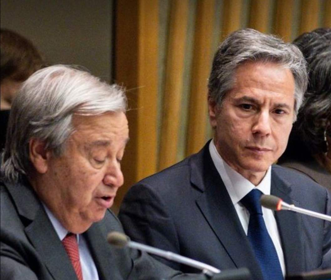 US Secretary of State Meets UN Secy General, Stresses on Inclusive Govt in Afghanistan