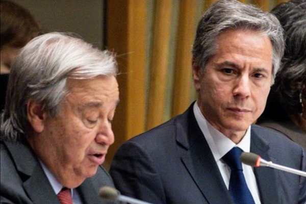 US Secretary of State Meets UN Secy General, Stresses on Inclusive Govt in Afghanistan