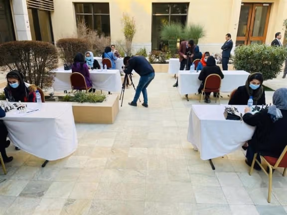 هوتل سرینا، کابل، مسابقات شطرنج بانوان به مناسبت هشتم مارچ روز جهانی زن