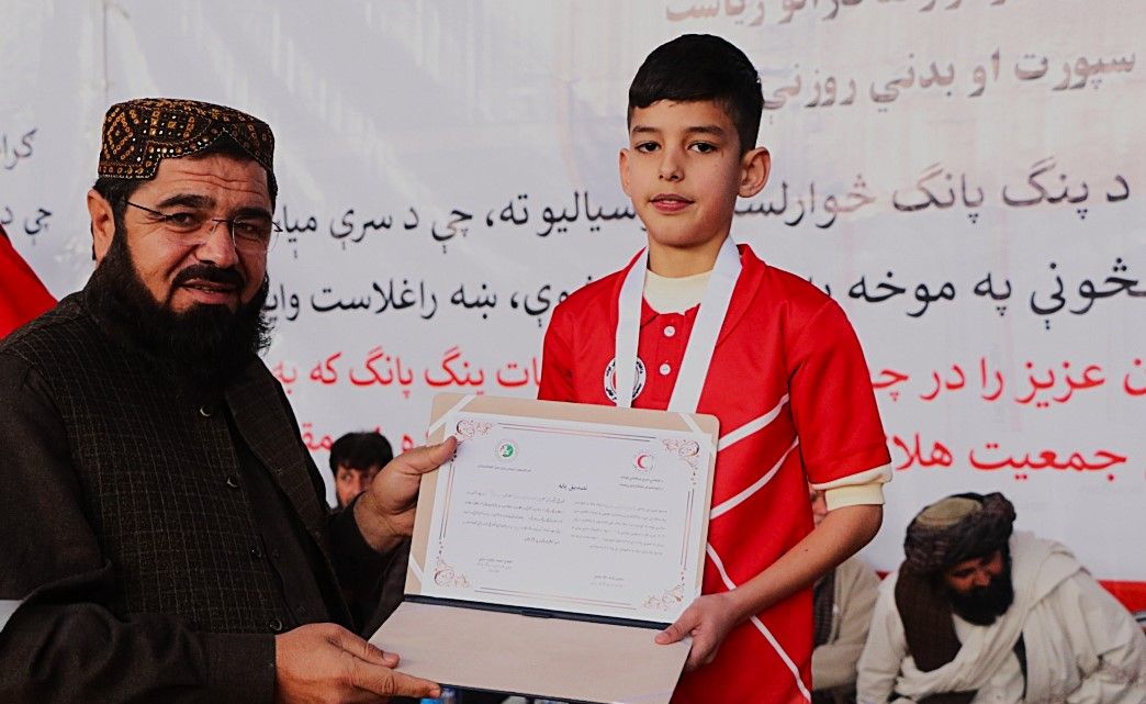 پایان رقابت‌های سه روزه تنیس روی میز و ووشو هلال احمر در کابل