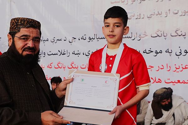 پایان رقابتهای سه روزه تنیس روی میز و ووشو هلال احمر در کابل