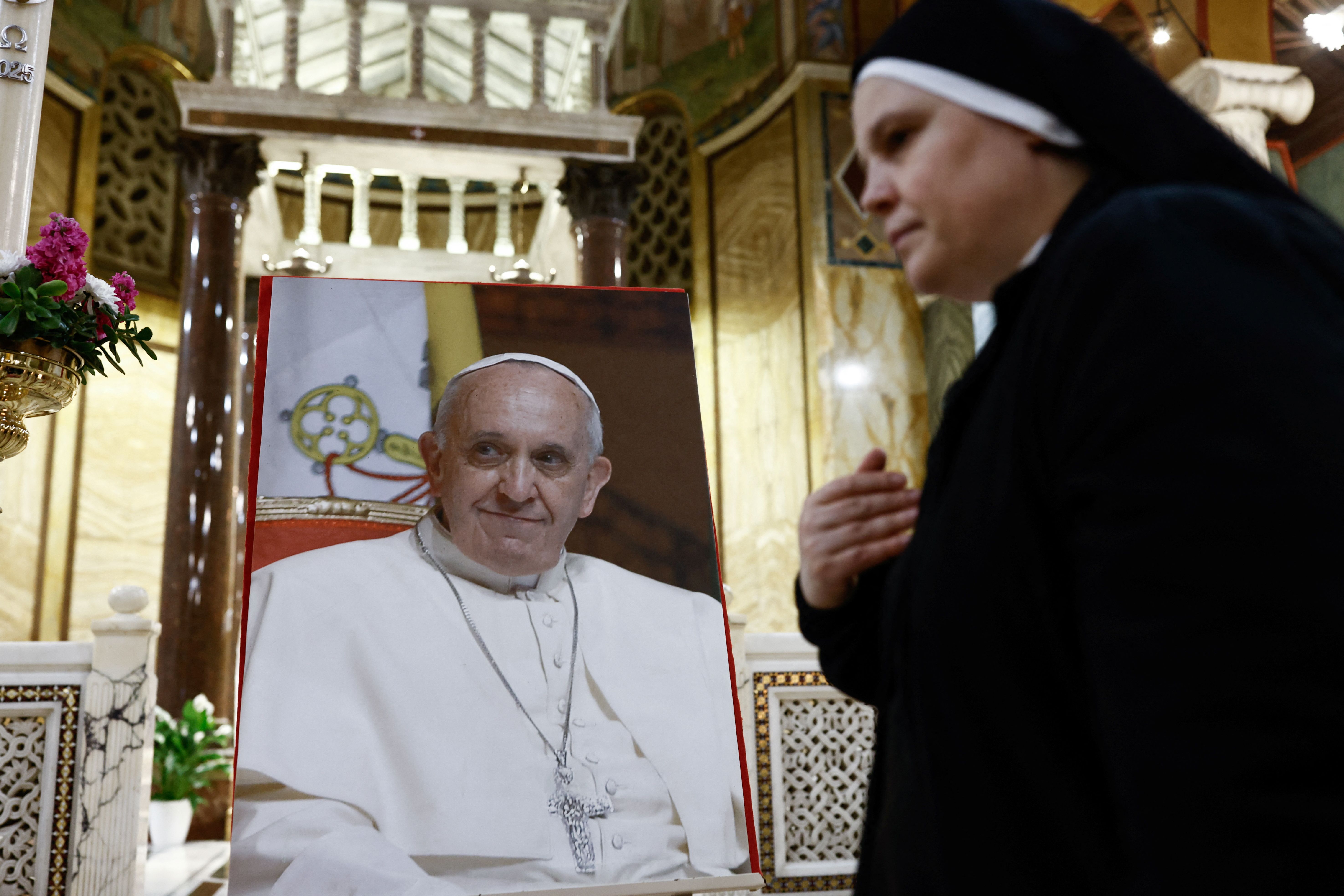 اندوه مسیحیان غزه از درگذشت پاپ فرانسیس