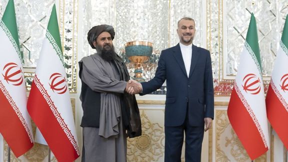 عبدالغنی برادر با وزیر خارجه جمهوری اسلامی در تهران دیدار کرد