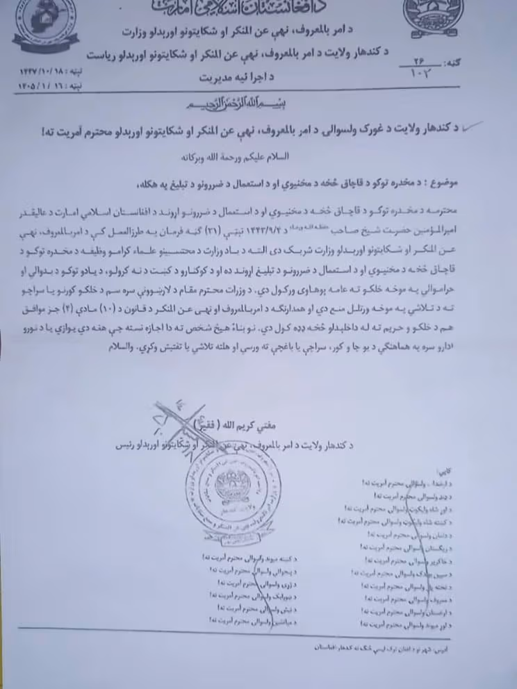 ورود محتسبان به خانهها برای نابودی کوکنار در قندهار ممنوع شد