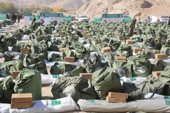 کمکهای عربستان سعودی به زلزلهزدگان شمال افغانستان