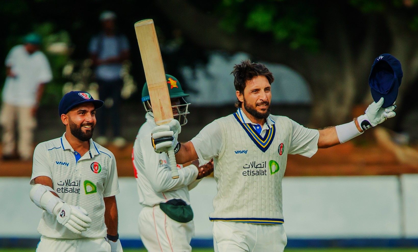 رکورد کسب امتیاز دو نفره کریکت افغانستان در مسابقات تست بین‌المللی بهبود یافت