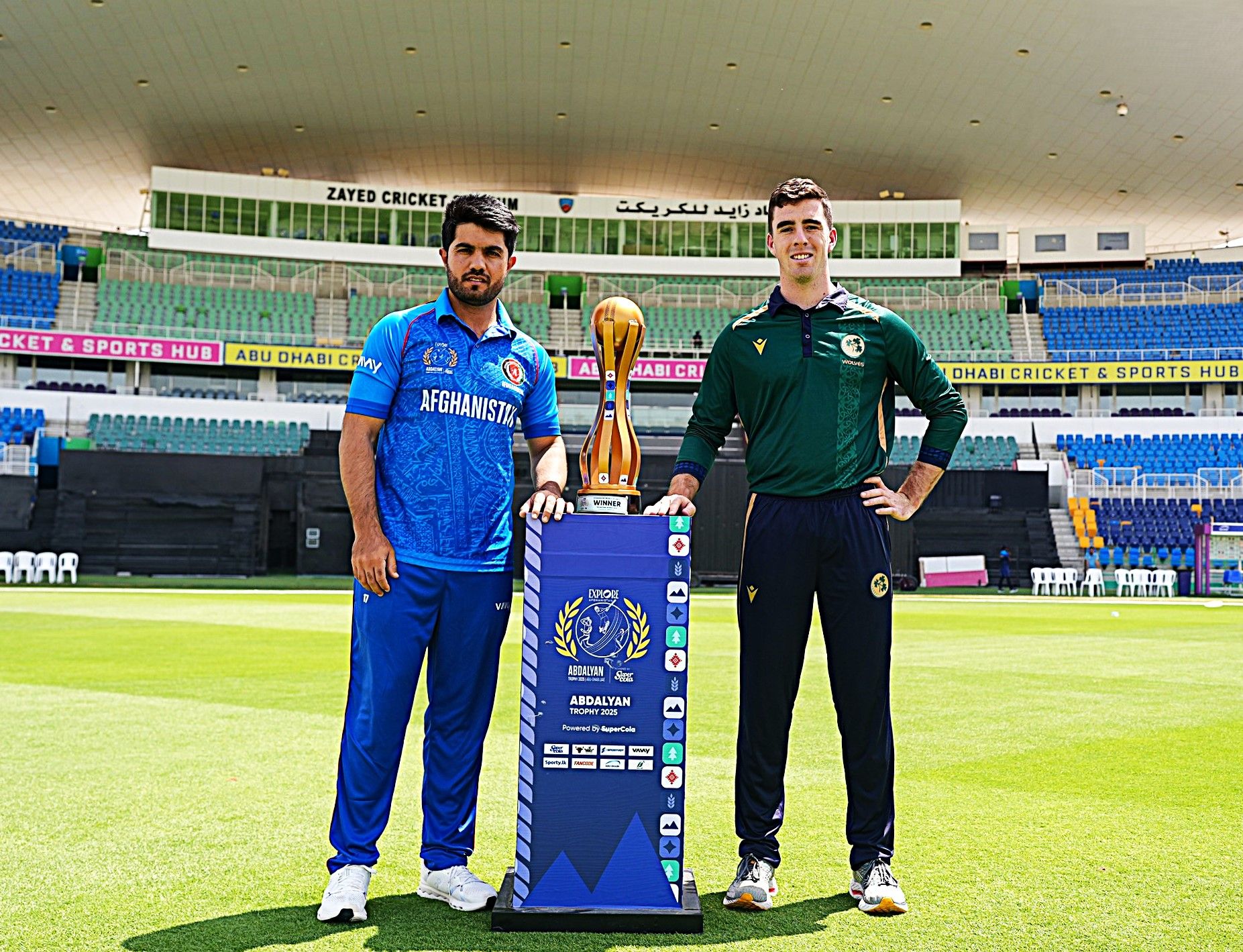تیم کریکت الف افغانستان در سومین دیدار خود در مسابقات ابوظبی به مصاف ایرلند می‌رود
