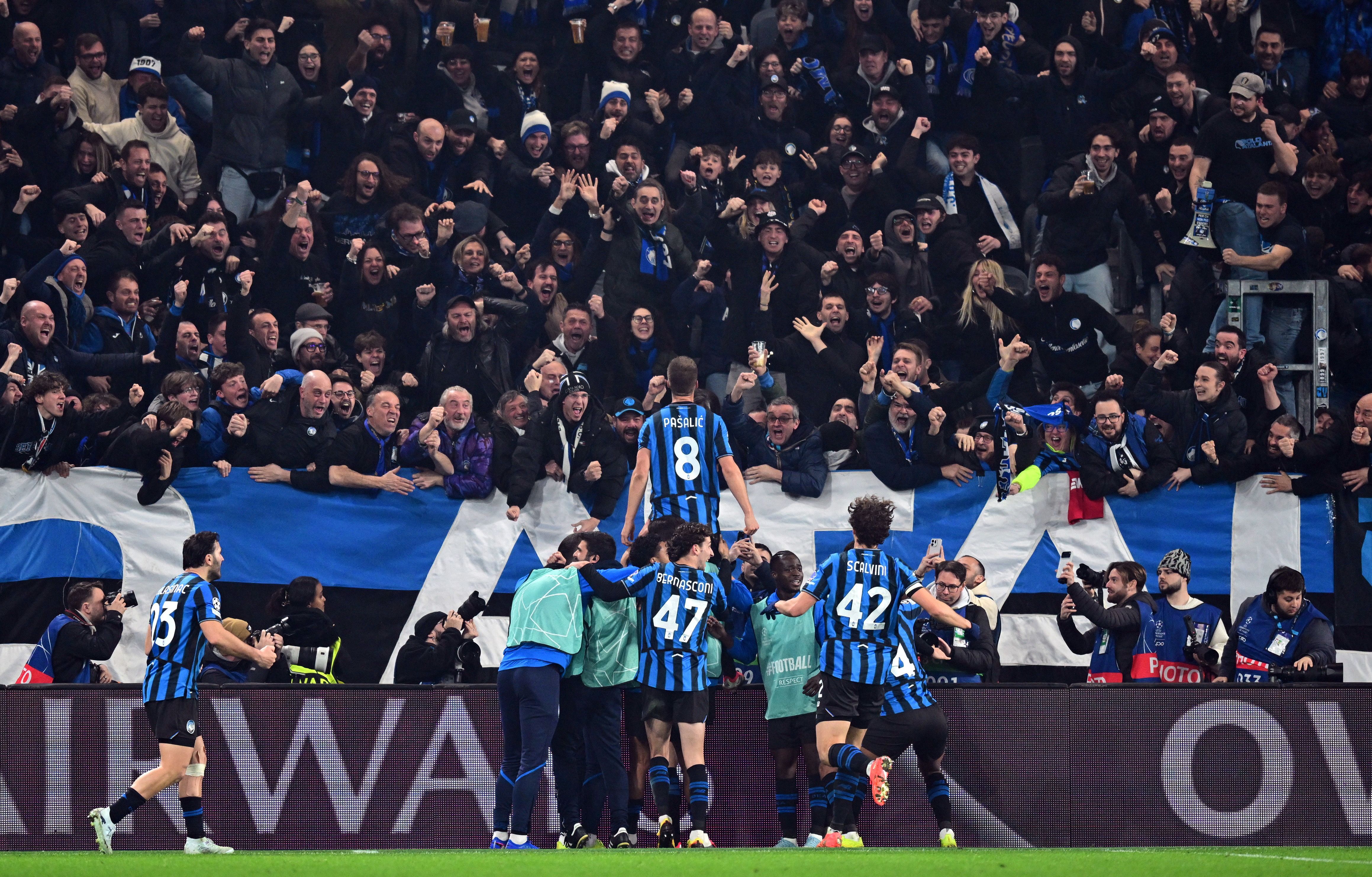 بازگشت تماشایی آتالانتا در آخرین ثانیه‌ها به لیگ قهرمانان اروپا