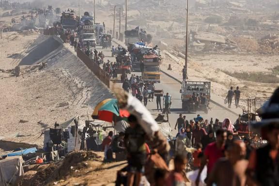 د اسراییل پوځ: له ۵۵۰ زرو څخه ډېر فلسطینیان د غزې سوېل ته لېږدول شوي دي