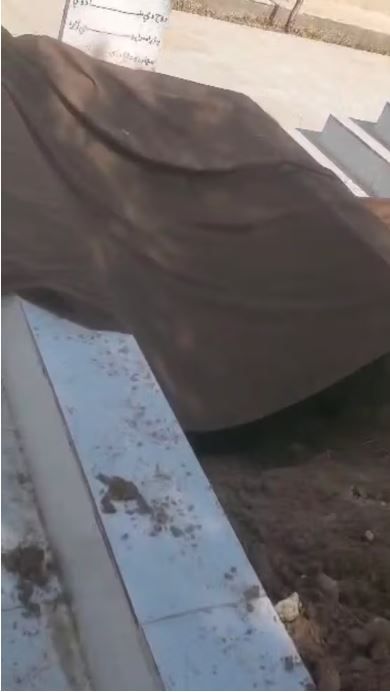 د صدیق‌الله ویجاړ شوی قبر