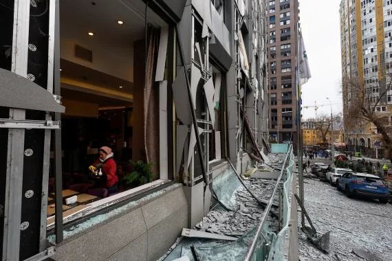 اوکراین می‌گوید در حمله موشکی روسیه ساختمان شش سفارت در کی‌یف آسیب دیدند