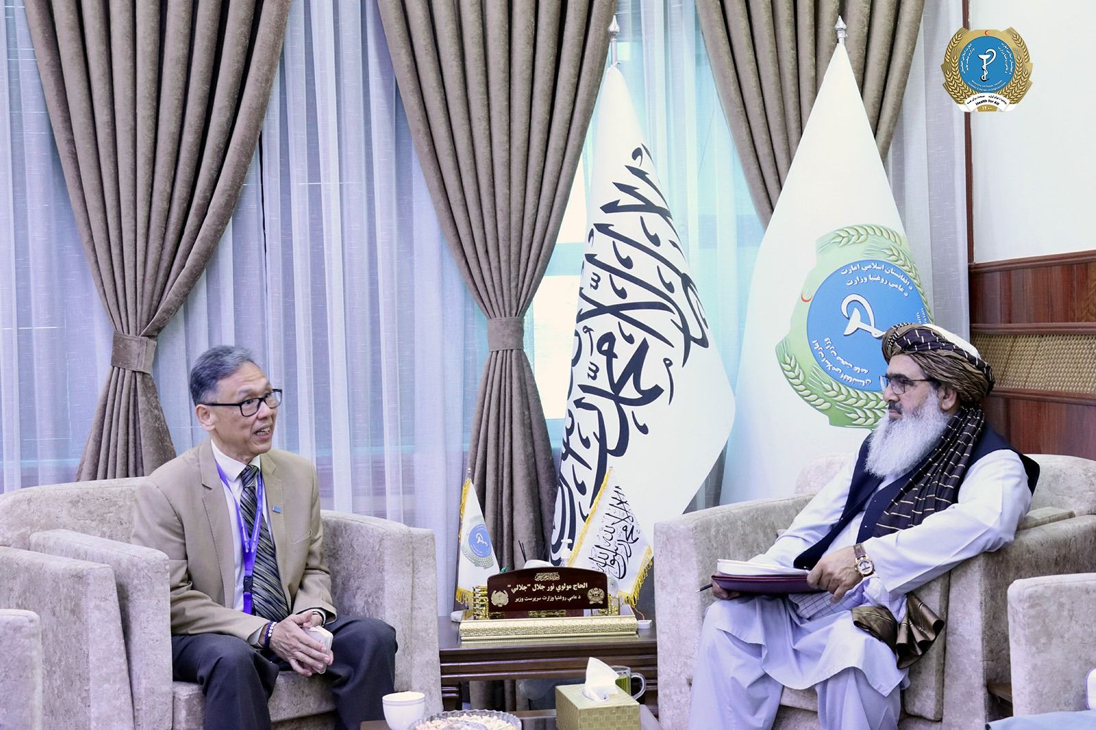 وزیر صحت طالبان با مقام سازمان بهداشت جهانی درباره تقویت سیستم صحی افغانستان گفت‌وگو کرد