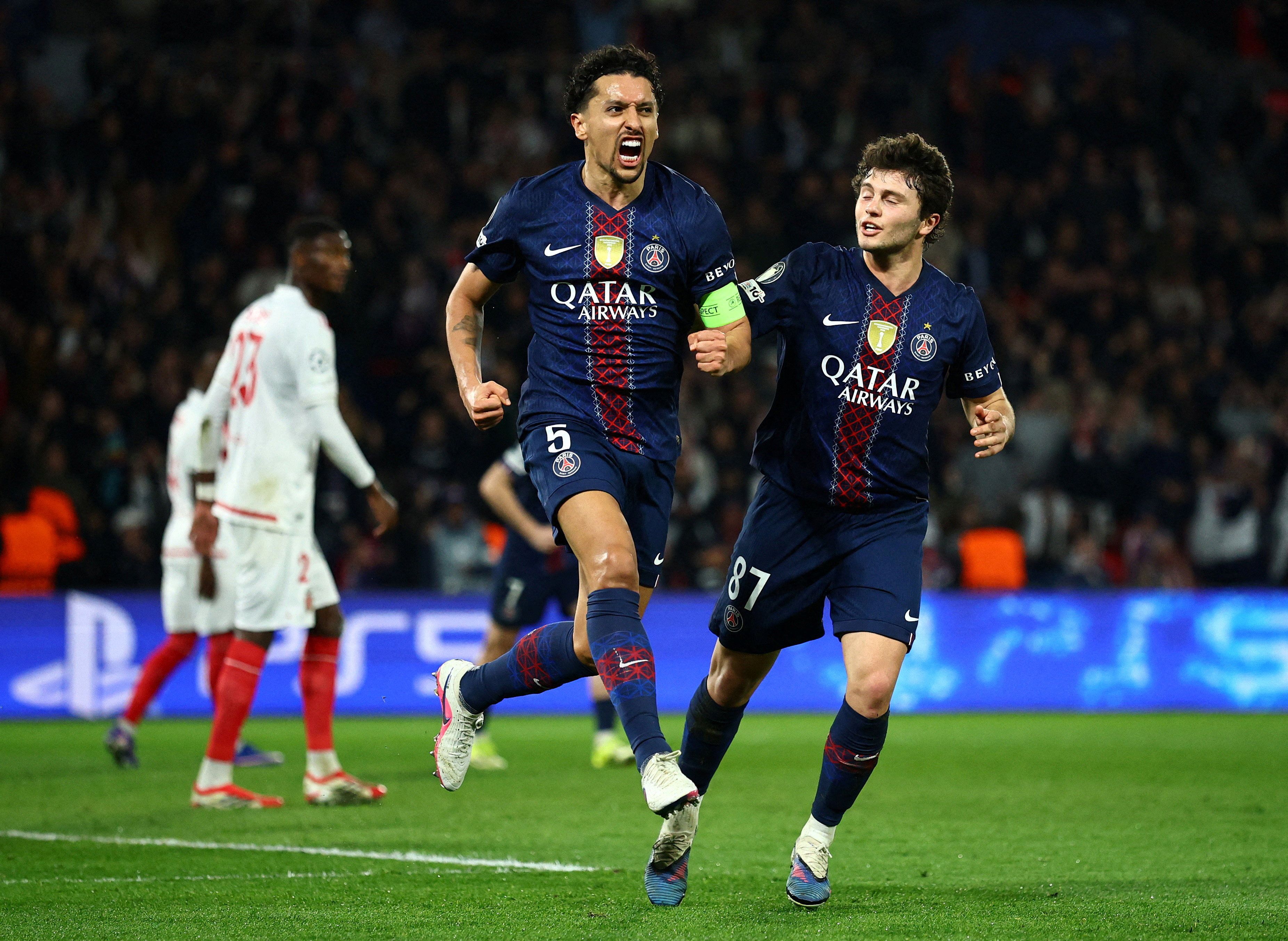 پاریسن ژرمن با تساوی مقابل موناکو، به مرحله بعد لیگ قهرمانان صعود کرد