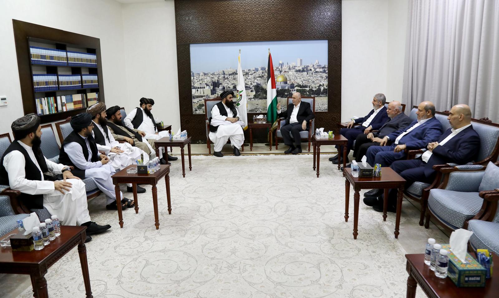 سران طالبان و حماس در قطر دیدار کردند