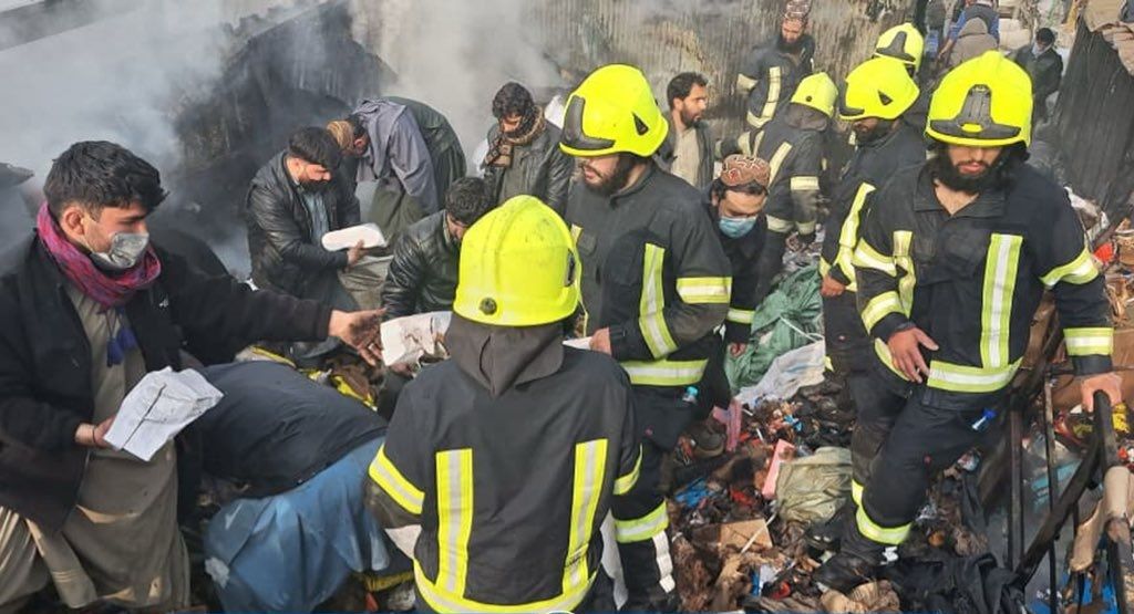 طالبانو وایي، د اور وژنې عملې یې په کابل کې د خلکو مالي او ځاني زیان مخته نیولې