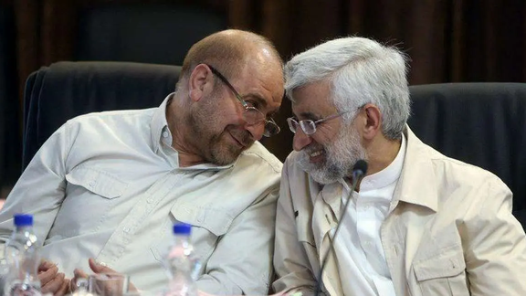 سعید جلیلی و باقر قالیباف، از نامزدهای انتخابات ایران