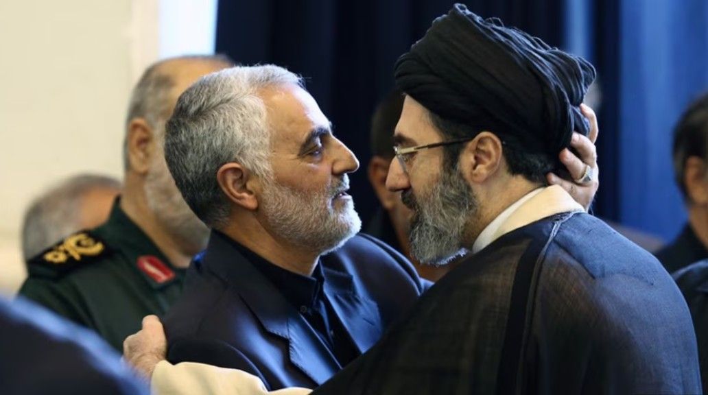 مجتبی خامنه‌ای و قاسم سلیمانی