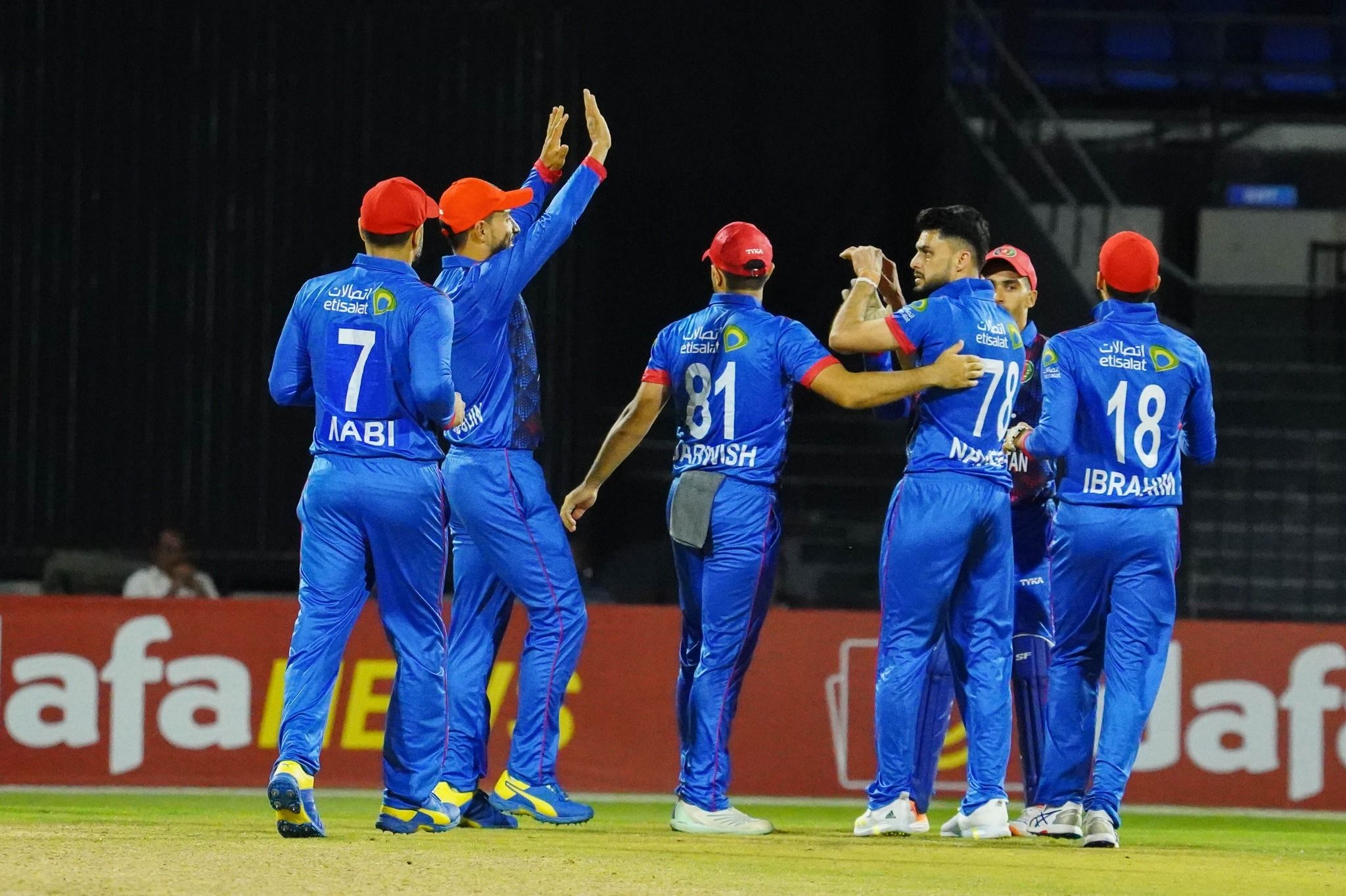 د افغانستان کرېکټ ملې لوبډلې له متحده عربې اماراتو د شل اوريزو لوبو لوبلړۍ وګټله