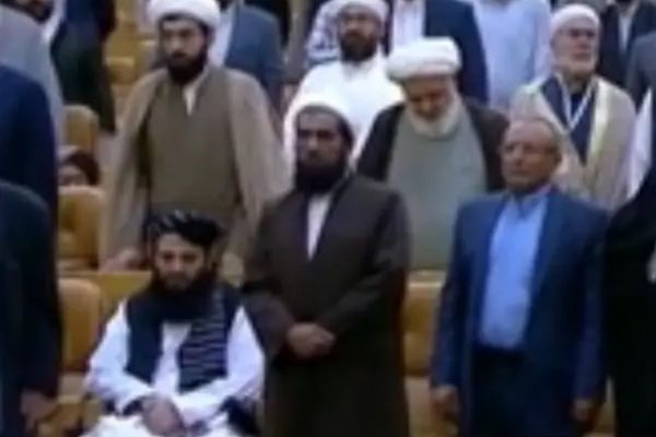 Taliban Official Disrespects National Anthem Of Islamic Republic In Front Of Iran’s Prez