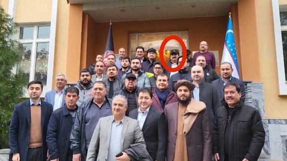 امیرجان صبوری در مراسم معرفی دیپلومات طالبان در تاشکند