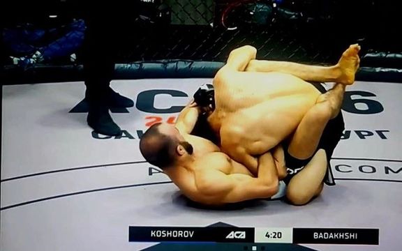 عبدالکریم بدخشی ورزشکار مبارزات آزاد افغانستان، مغلوب مبارز قرغیزستانی شد