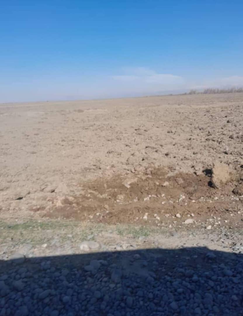 تصویر زمین‌های غصب شده در کنار دریای کوکچه که با تخریب جنگلات تبدیل به زمین زراعتی شده است 