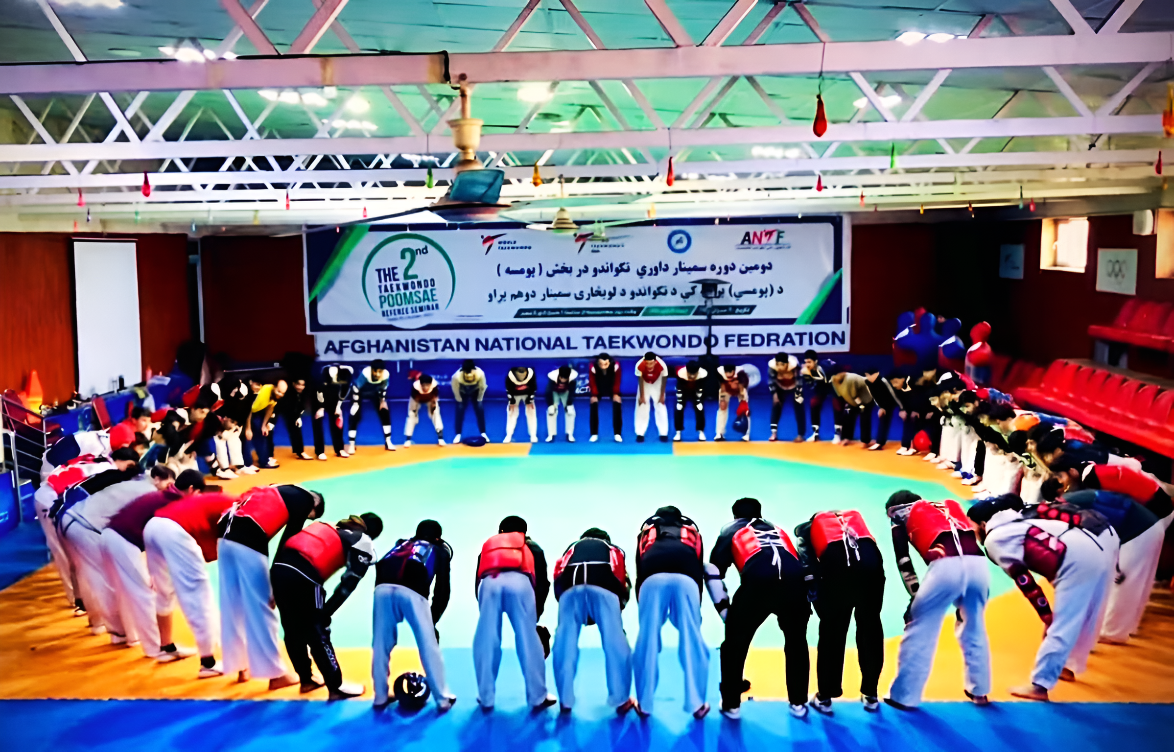 هفته ششم و پایانی تمرین‌ مشترک استعدادهای برتر تکواندو در کابل برگزار شد