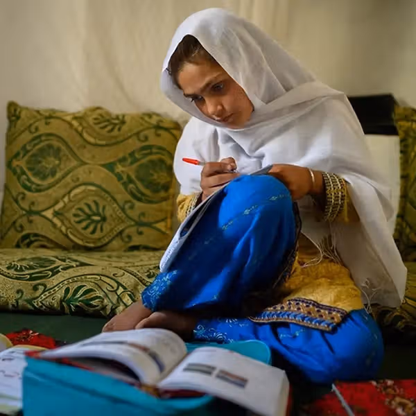 تصویر دختر دهساله افغان عکس سال یونیسف انتخاب شد