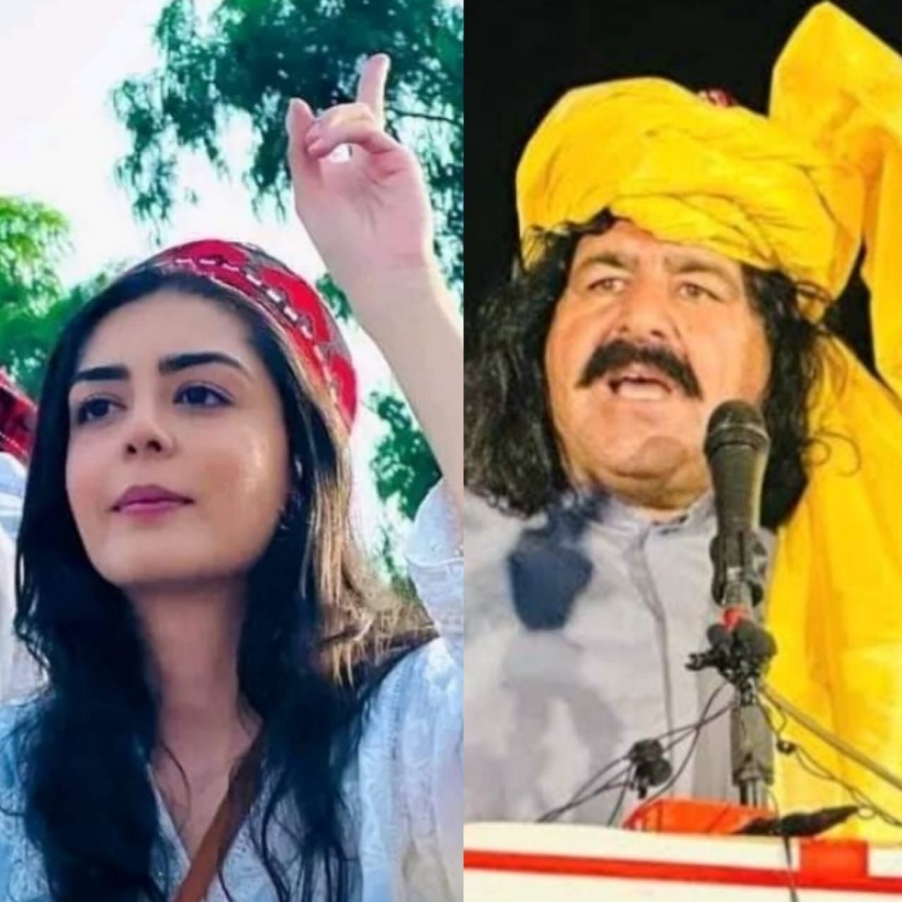 د پاکستان پولیسو  علي وزیر او زینب ایمان مزارۍ ونیول