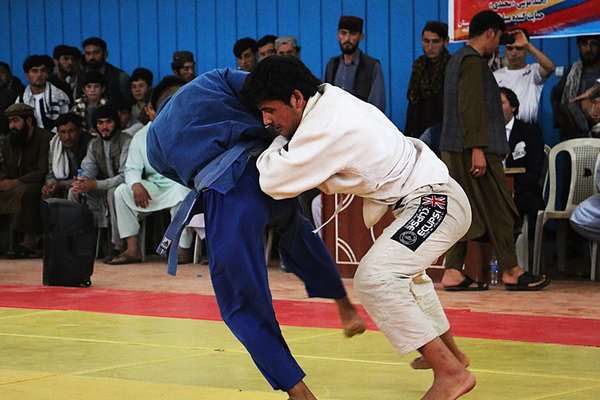 جودوکاران پنج ولایت افغانستان در شهر تالقان با یکدیگر مبارزه کردند