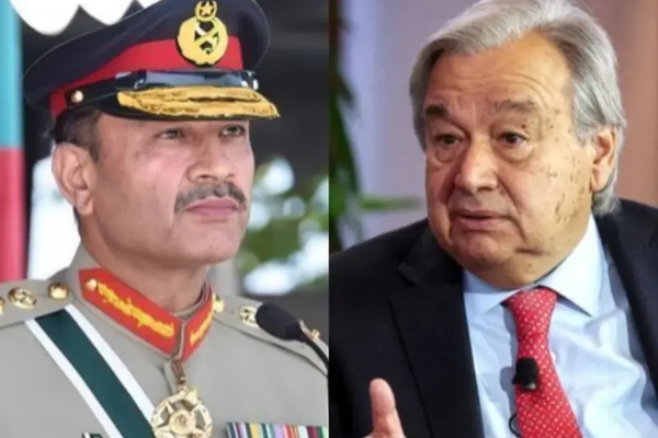 Pak Chief of Army Staff Expresses Concerns About Afghanistan With UNSG