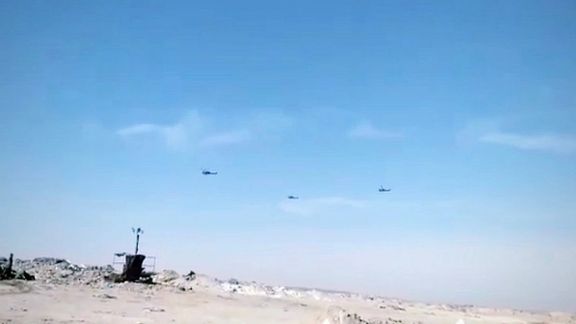دهها هلیکوپتر نظامی برفراز مرز افغانستان و ازبیکستان پرواز کردند