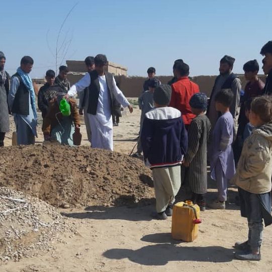 به خاکسپاری روحالله ۱۷ ساله در ولسوالی قوشتپه ولایت جوزجان