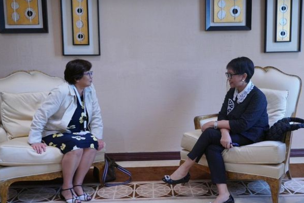 Indonesia’s FM And UN’s Special Representative of Afghanistan Meet in Doha